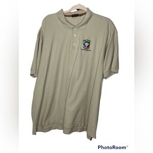 Harriton Tan Polo With Logo Sz 4X